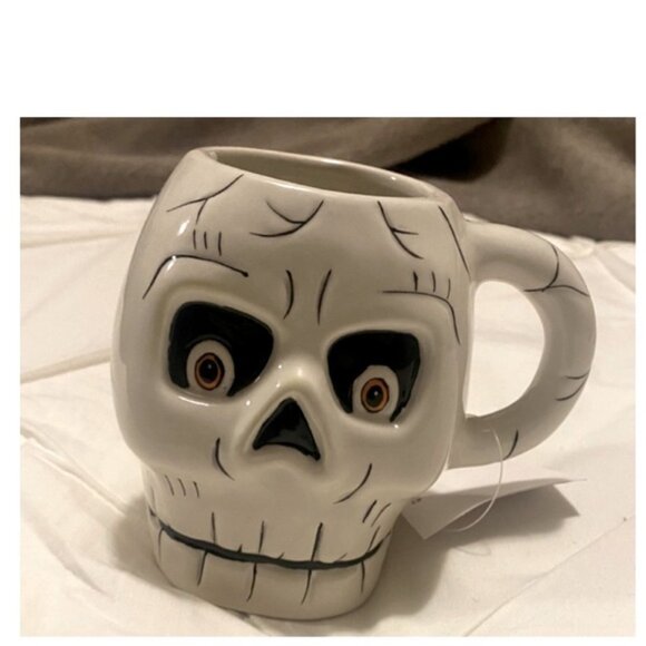 NEW Shelly Comiskey Halloween Skull Mug by Transpac - Picture 3 of 3